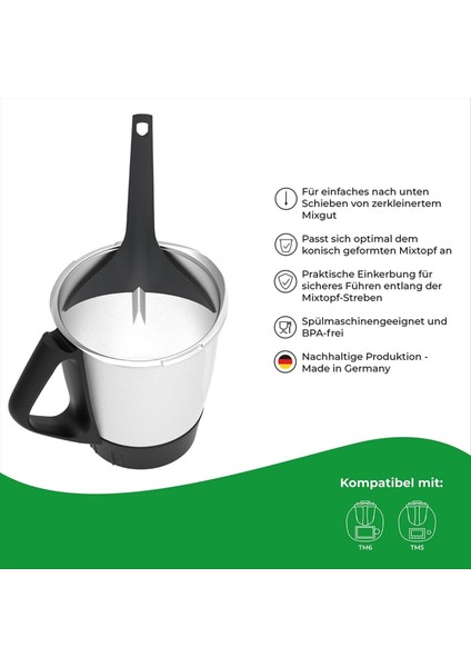 Thermomix Tm5 Için Iç Duvar Spatula, Tm6 Ev Mutfak Potu Yüzey Temizleme Sıyırıcı Gadget Spatula Pratik Çentik (Yurt Dışından) fırsatları