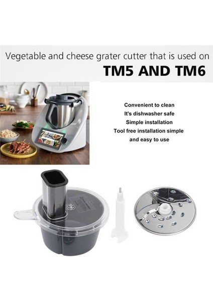 Thermomix Için Tm5 Tm6 Aksesuarları Sebze Kesici ve Dilimleyici Çok Fonksiyonlu Gıda Pişirme Blender Dilimleme Kilitleme Diski (Yurt Dışından) fiyatları