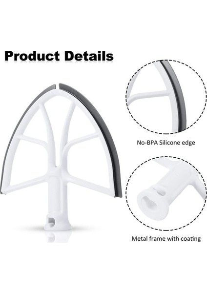 Silikon Kenarlı Esnek Kenar Çırpıcı Düz ​​çırpıcı Kürek Kitchenaid Için Yedek Yedek Parçalar 6qt Kase Kaldırma Stand Mikseri (Yurt Dışından) fırsatları