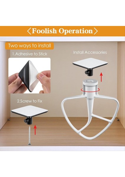 Kitchenaid Için Stand Mixer Ek Tutucuları 4.5-5qt Mikser Ekleri Esnek Kenar Çırpıcı Aksesuarları (Yurt Dışından) modelleri