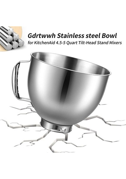 Paslanmaz Çelik Kase Mutfakta Için Yumurtacı 4.5-5 Tilt Head Stand Mixer Kitchenaid Mikser Kase Bulaşık Makinesi Güvenli (Yurt Dışından) fırsatları