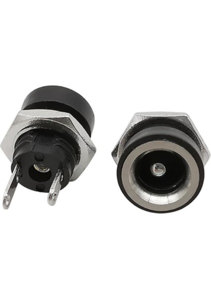 5.5mm x 2.1mm Dc Güç Soketi Plastik Panel Montaj Tip Adaptör