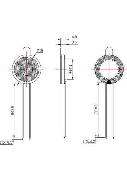 Hoparlör 1W 8ohm 18MM Yuvarlak 8cm Kablolu Mini 1.8cm Speaker Ses Müzik Amfi Ürün Müze Otomobil