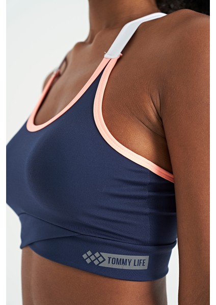 İndigo Sırt Detaylı Askılı Dar Kalıp Kadın Büstiyer - 97254