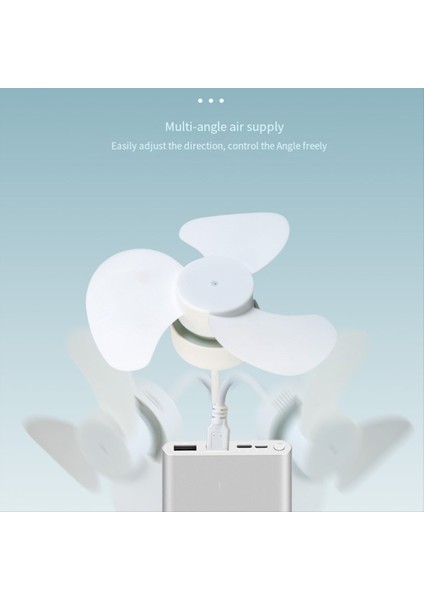 USB Fan DC5V Tavan Fanı 360 Derece Ayarlama Düşük Gürültülü Elektrik Fanı Kapalı Soğutma Fanı Defter Için (Yurt Dışından) fırsatları
