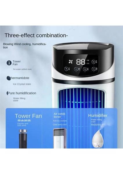 Portatif Klima Hava Soğutucu Fan Suyu Soğutma Fanı Ofis Kliması Için Fan Klima Fanı Taşınabilir (Yurt Dışından) indirimleri