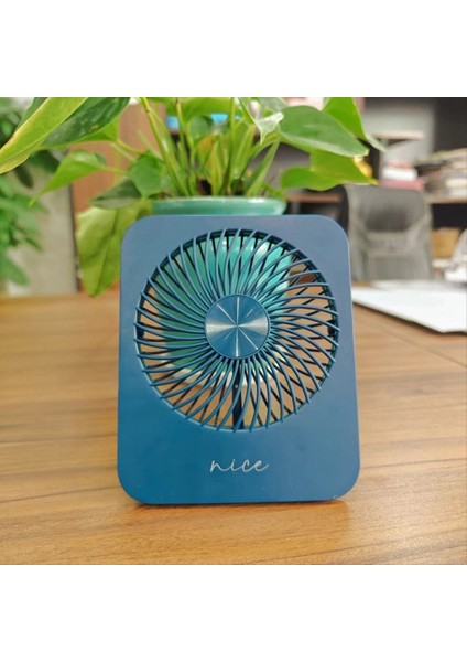 Açık Masaüstü Katlanır Mini Ince, Hafif, Sessiz, Rüzgar, Taşınabilir Duvara Monte Küçük Fan Koyu Mavi (Yurt Dışından) fırsatları