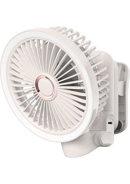 USB Şarj Edilebilir Tablo Fan Klipsli Tip Taşınabilir Mini Masa Fanı 360 Derece Dönüş Ayarlanabilir Klipsli Klips Fan (Yurt Dışından)