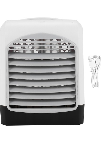 Taşınabilir Mini Masaüstü Klima USB Küçük Fan Soğutma Nemlendirici Aromaterapi Hava Soğutucu Buzlu Su Deposu (Yurt Dışından)