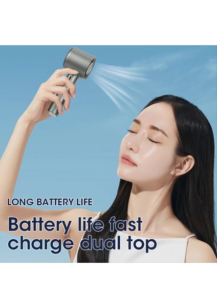 120 Gear Handheld Fan Taşınabilir 120 Rüzgar Hızı Mini Bladess El Fanları Şarj Edilebilir Ofis USB Electric Fan (Yurt Dışından) modelleri