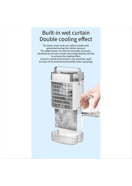 Taşınabilir Klimalar 4 In-1 1000ML Hava Soğutucu 7 Renk Işıkları Oda Ofisi Için Kişisel Mini Saç Kremi Fan (Yurt Dışından) fiyatları