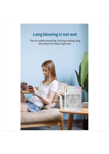 Taşınabilir Klimalar, 4 Rüzgar Hızı ve LED Işığı ile Kişisel Evaporatif Hava Soğutucu, Küçük Masaüstü Sessiz Soğutma Fanı (Yurt Dışından) fiyatları