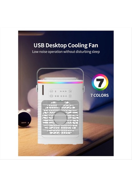 Taşınabilir Klimalar, 4 Rüzgar Hızı ve LED Işığı ile Kişisel Evaporatif Hava Soğutucu, Küçük Masaüstü Sessiz Soğutma Fanı (Yurt Dışından) fırsatları
