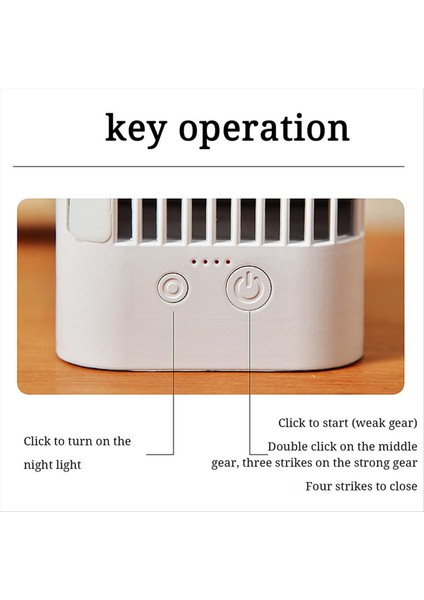 Enerji Tasarrufu Masaüstü Klima Fan Gece Işığı, Taşınabilir ve Oda Masaları, Ofisler ve Yaz Si Için (Yurt Dışından) indirimleri