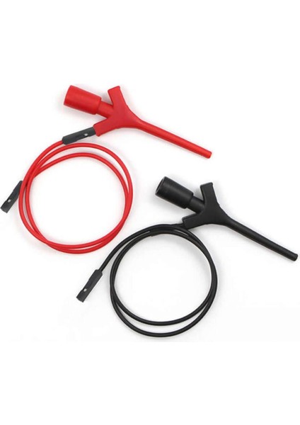 Kanca Tip Test Prob Çifti 2mm 30CM Mini Test Lojik Analizör Lehimsiz Tutucu Yakalayıcı Tel Klips
