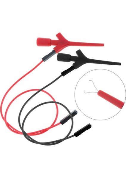 Kanca Tip Test Prob Çifti 2mm 30CM Mini Test Lojik Analizör Lehimsiz Tutucu Yakalayıcı Tel Klips fiyatları