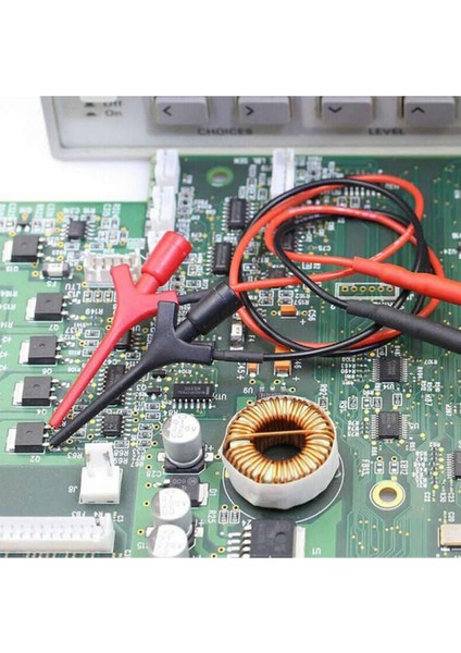 Kanca Tip Test Prob Çifti 2mm 30CM Mini Test Lojik Analizör Lehimsiz Tutucu Yakalayıcı Tel Klips fırsatları