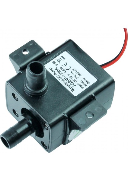 Dc 12V Mini Su Sıvı Dalgıç Pompa AD620P-1230A 4.8W 240LITRESAAT Su Geçirmez Akvaryum Meyvesuyu Süt