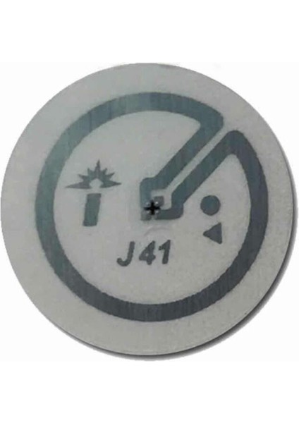 Uhf J41 Etiket Kart 860-960MHZ 12MM Yuvarlak Yapışkanlı Pasif Rfid Film Tag Ürün Araba Kitap Kıyafe