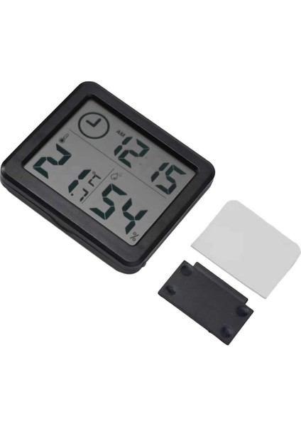 Saat Nem Sıcaklık Ölçer Zaman Hava Durumu Isı Gösterge Dijital Ekran Termometre Ev Oda Ofis Kuluçka fiyatları