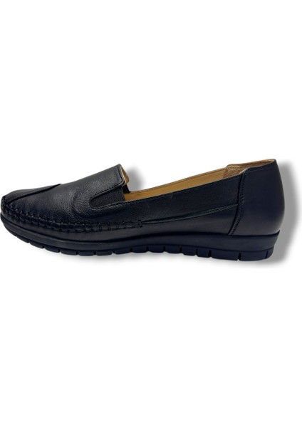 134-26 Hakiki Deri Anatomik Lastikli Kadın Ayakkabı modelleri