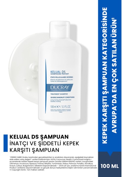 Kelual DS Şampuan İnatçı Kepek ve Şiddetli Kepek Karşıtı Kepek Şampuanı 100 ml