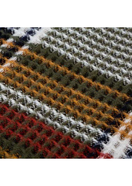 Oxford Kareli Diz Üstü Battaniye Yeşil 130X170