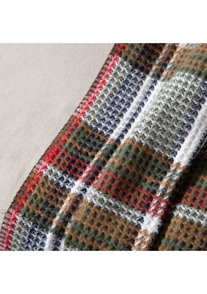 Oxford Kareli Diz Üstü Battaniye Yeşil 130X170