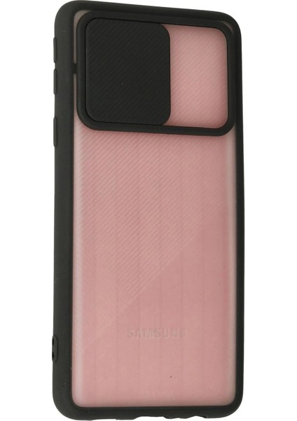 Samsung Galaxy A01 Core Kılıf Palm Buzlu Kamera Sürgülü Silikon - Siyah modelleri