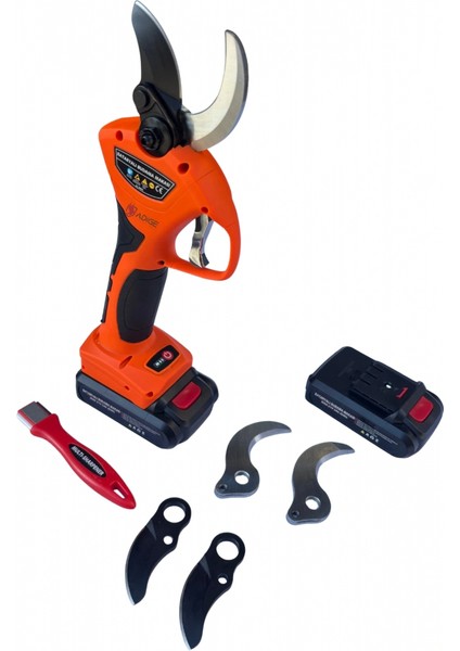 SC-8605 40MM Sensörlü Akülü Budama Makası 21V 2AH Çift Akülü