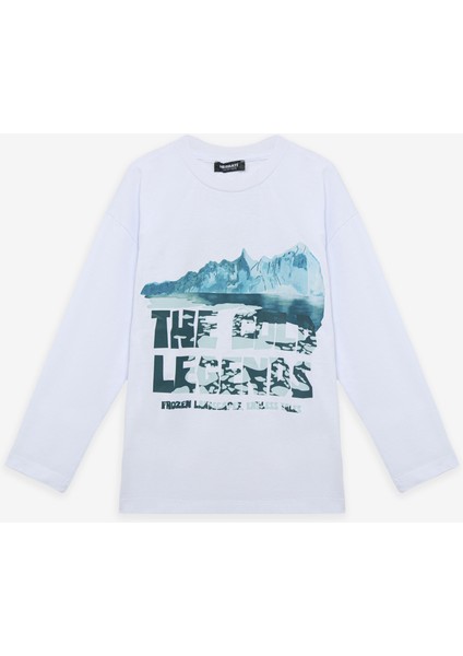 Bg Store Erkek Çocuk Beyaz Tshirt