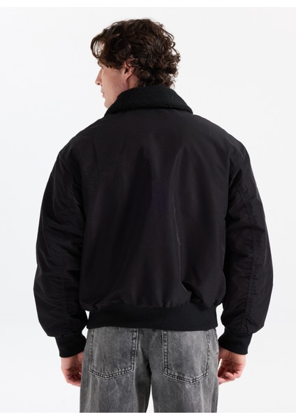 Siyah Erkek Mont 12282951_JORINWOOD Bomber Jacket fırsatları