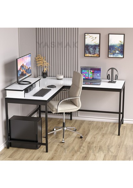 Beyaz L Tipi Çalışma Oyun Masası 270B fiyatları