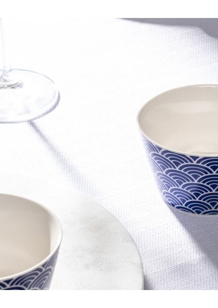 Miller 2'li Kase Seti - Mavi/Beyaz - 10 cm