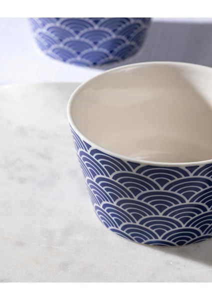 Miller 2'li Kase Seti - Mavi/Beyaz - 10 cm