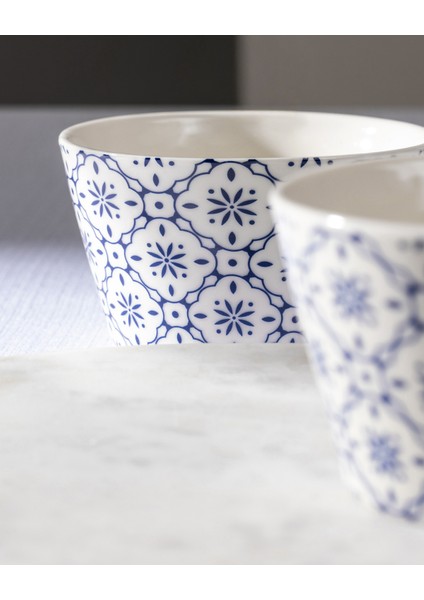 Morris 2'li Kase Seti - Mavi/Beyaz - 10 cm