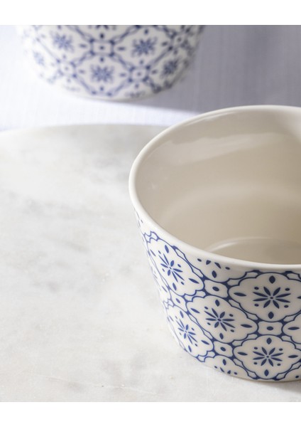 Morris 2'li Kase Seti - Mavi/Beyaz - 10 cm