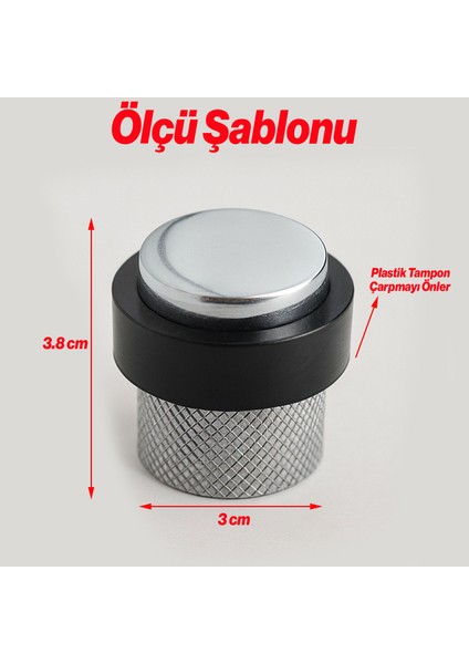 Metal Krom Tırtıklı Kapı Tamponu Kapı Çarpmasını Önleyen Duvar Koruyucu Dayanıklı Kapı Stoperi fiyatları