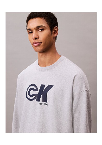 Erkek Premium Terry Monogram Sweatshirt indirimleri