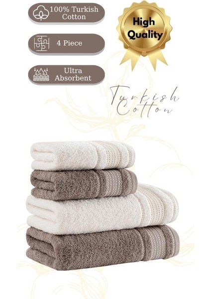 Premium 4 Lü Havlu Seti Ladin 50X90/70X140 cm fırsatları