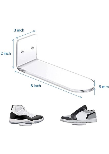 9 Adet Duvar Montajı Için Temiz Akrilik Yüzer Raflar, Ayakkabı Rafları, Yüzen Spor Ayakkabı Ekranı, Raf Göster, Duvar Ayakkabı Rafı (Yurt Dışından) modelleri