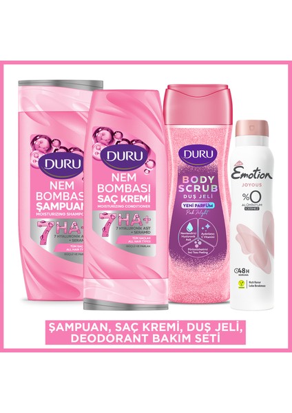 Nem Bombası Şampuan,saç Kremi,duş Jeli & Kadın Deodorant