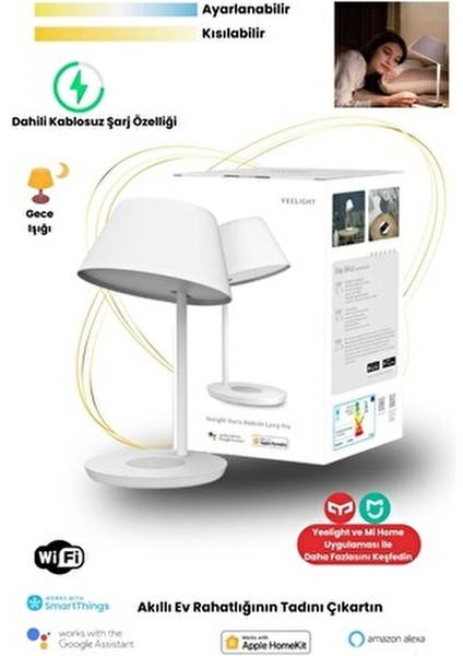 Staria Pro Led Başucu Lambası 35 W T20 Duy ile Modern Tasarım