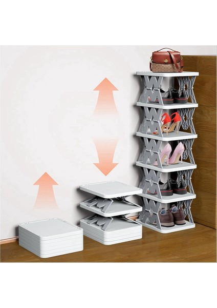 Montajsız Ayakkabı Rafı, Katlanabilir ve Tasarruf Alanı, Yatak Odası, Giriş Yolu, Dolap, Oturma Odası Için Dikey Ayakkabı Organizatörü (Yurt Dışından) fırsatları