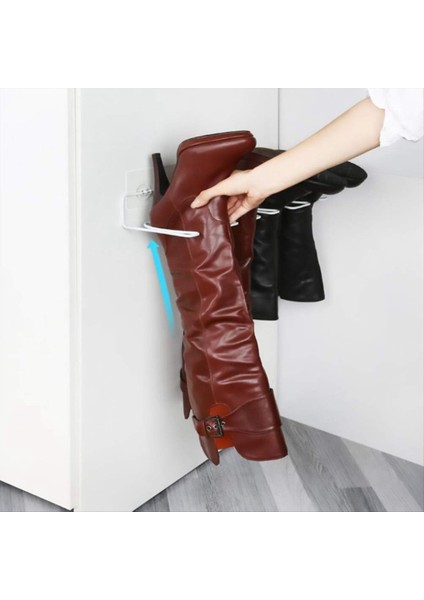 2pcs Boot Rack Yüksek Uzun Botlar Depolama Organizatör Duvara Monte Ayakkabı Tutucu Raf Boot Dolgayıcılar Supor (Yurt Dışından) fiyatları