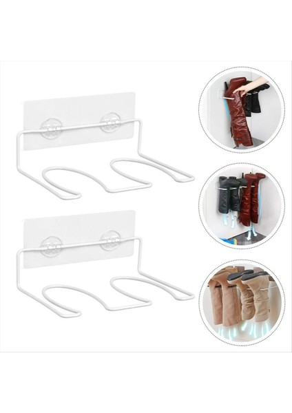 2pcs Boot Rack Yüksek Uzun Botlar Depolama Organizatör Duvara Monte Ayakkabı Tutucu Raf Boot Dolgayıcılar Supor (Yurt Dışından) indirimleri