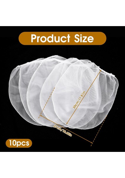 10 Adet Boya Süzgeci Torbası, 1 Galonluk Büzgülü Boya Filtresi (Yurt Dışından) fiyatları