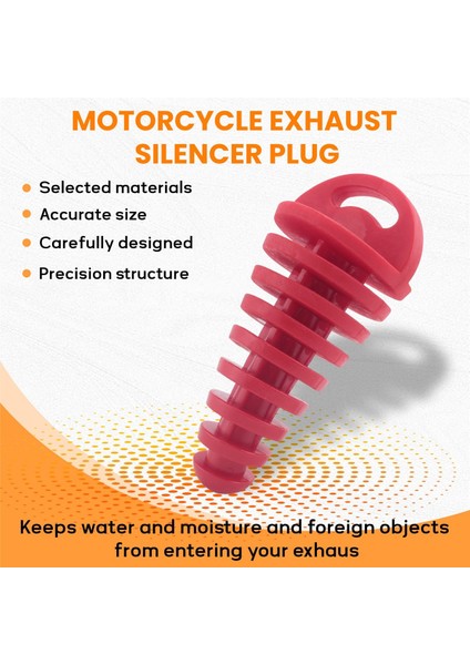 Motosiklet 2-4 Zamanlı Kırmızı Susturucu Borusu Egzoz Susturucu Tapası (Yurt Dışından) indirimleri