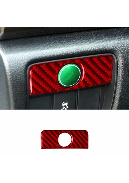 Honda Accord 2013-17 Için Kırmızı Karbon Fiber Econ Düğme Paneli Kapağı (Yurt Dışından) fırsatları