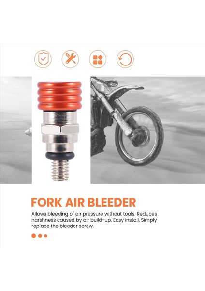 Ktm 85 125 144 Turuncu Motocross M4X7MM Çatal Hava Tahliye Valfleri (Yurt Dışından) indirimleri